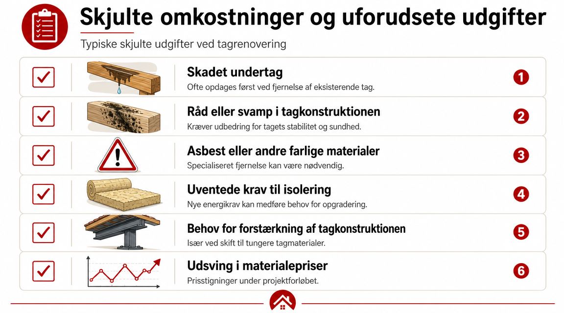 Skjulte omkostninger og uforudsete udgifter
