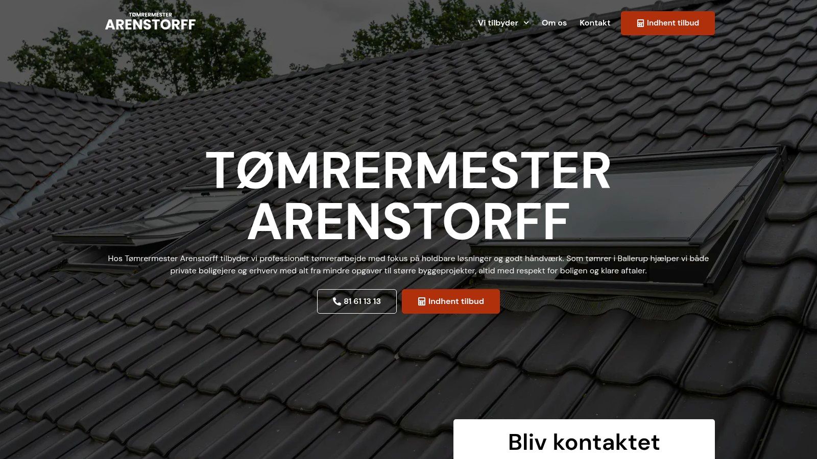Screenshot from https://toemrerarenstorff.dk/